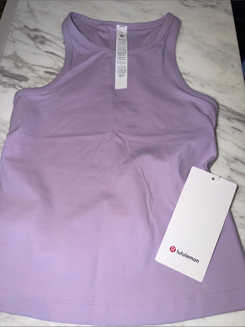 Lululemon Lilac align waist length Racerback Tank Top - size 4